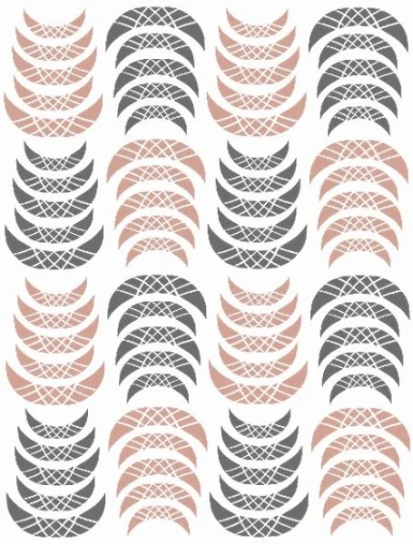 Nagelsticker - Aufkleber selbstklebend - Nail Sticker - rosegold schwarz French Edel